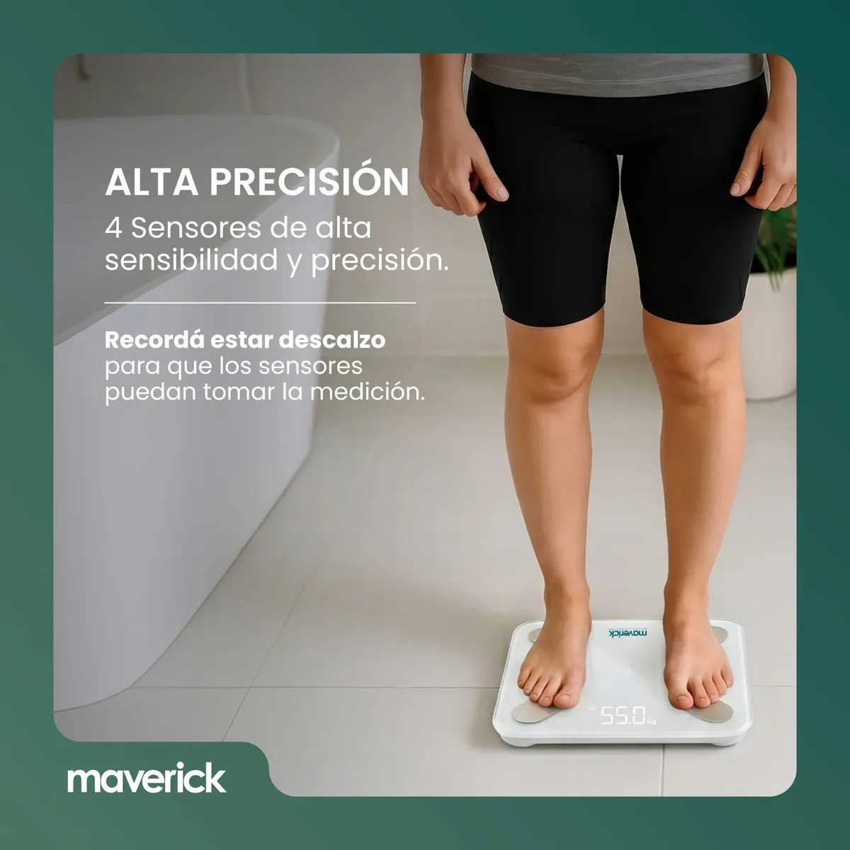 Balanza Corporal Inteligente Maverick Smartscale4 Bluetooth