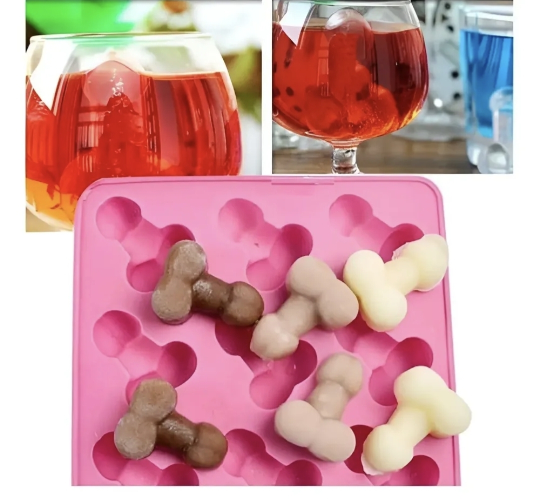 Molde Silicona Mini Pene 12 Cavidades Chocolate Resina
