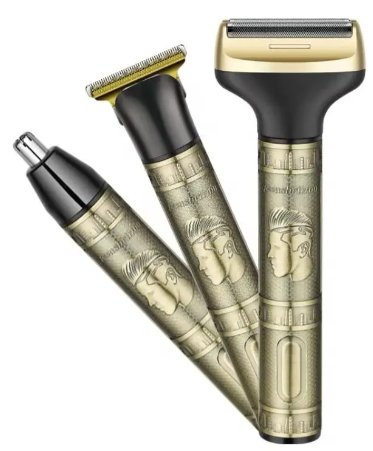 Máquina Cortapelo 3 En 1 Daling DL-9266 Barba Nariz USB