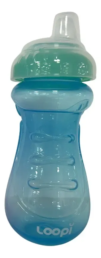 Vaso Antiderrame Bebé Loopi Silicona 420ml Libre De BPA