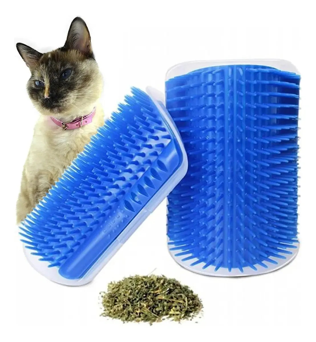 Cepillo Masajeador Catit Para Gatos Montaje Pared Gris