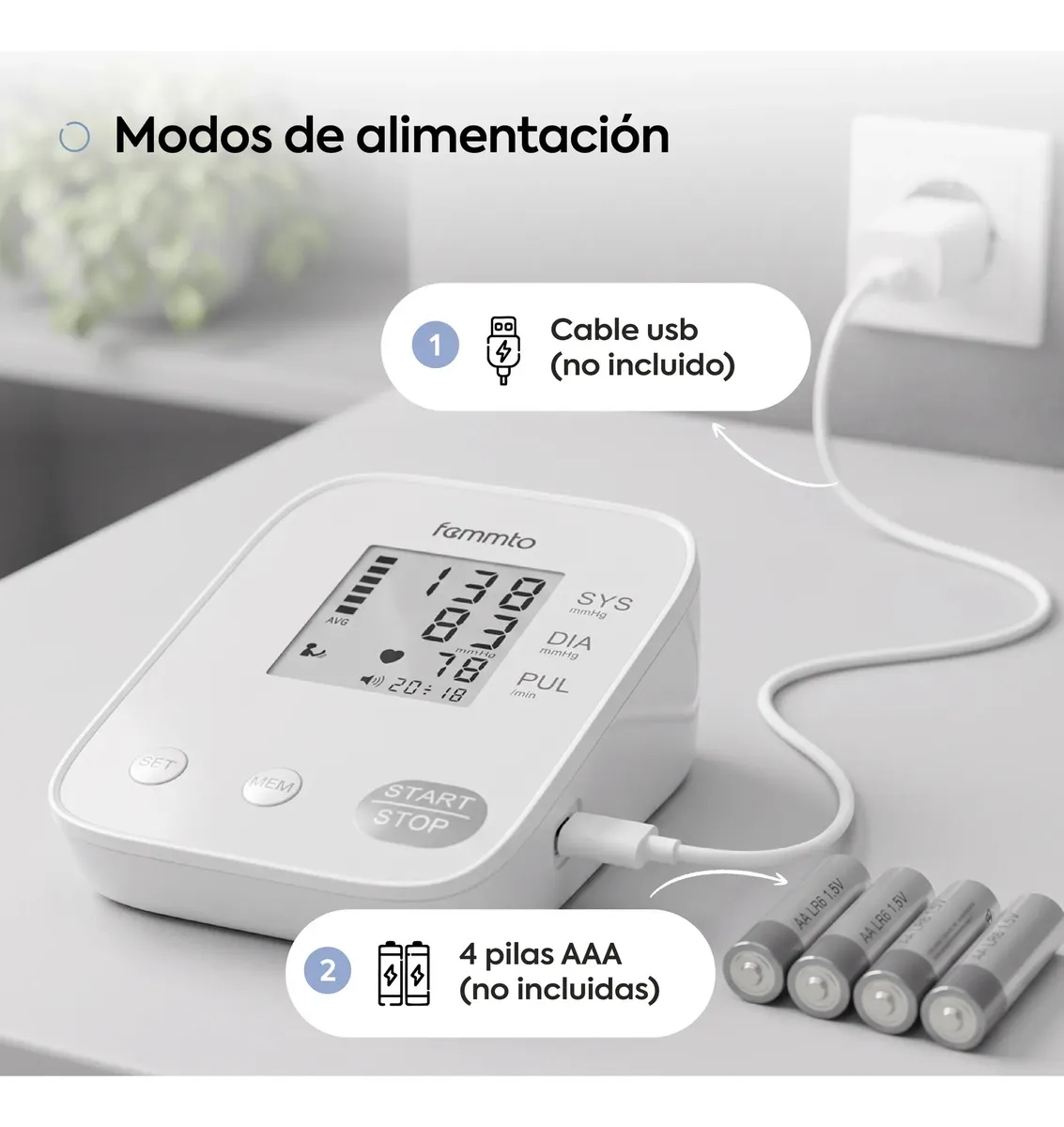 Tensiómetro Digital Brazo Femmto Automático Con App
