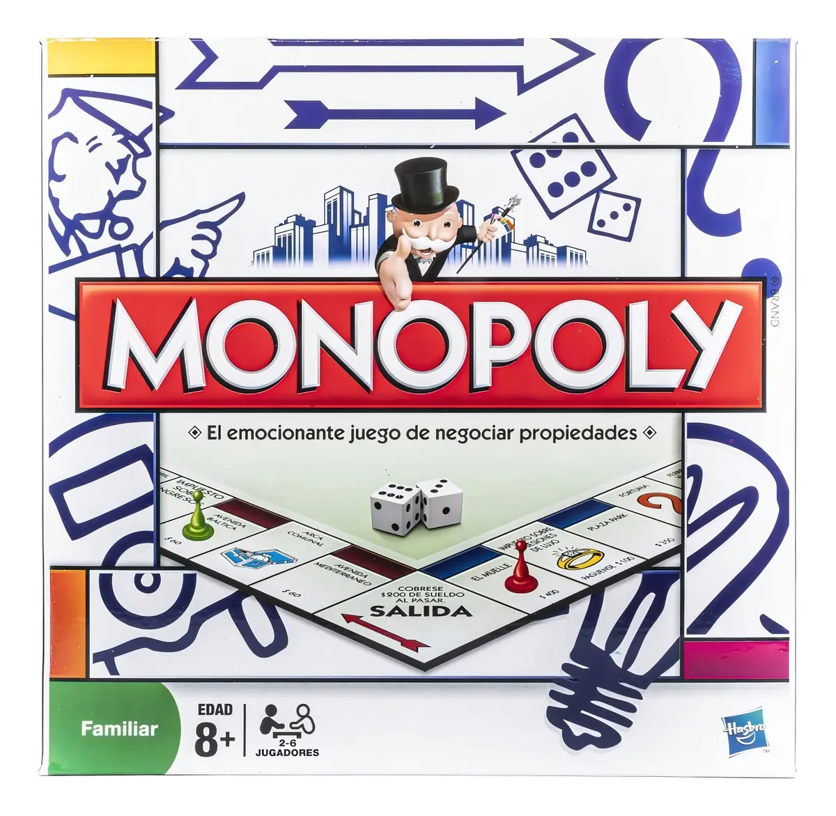 Juego De Mesa Monopoly Popular Hasbro Original En Español