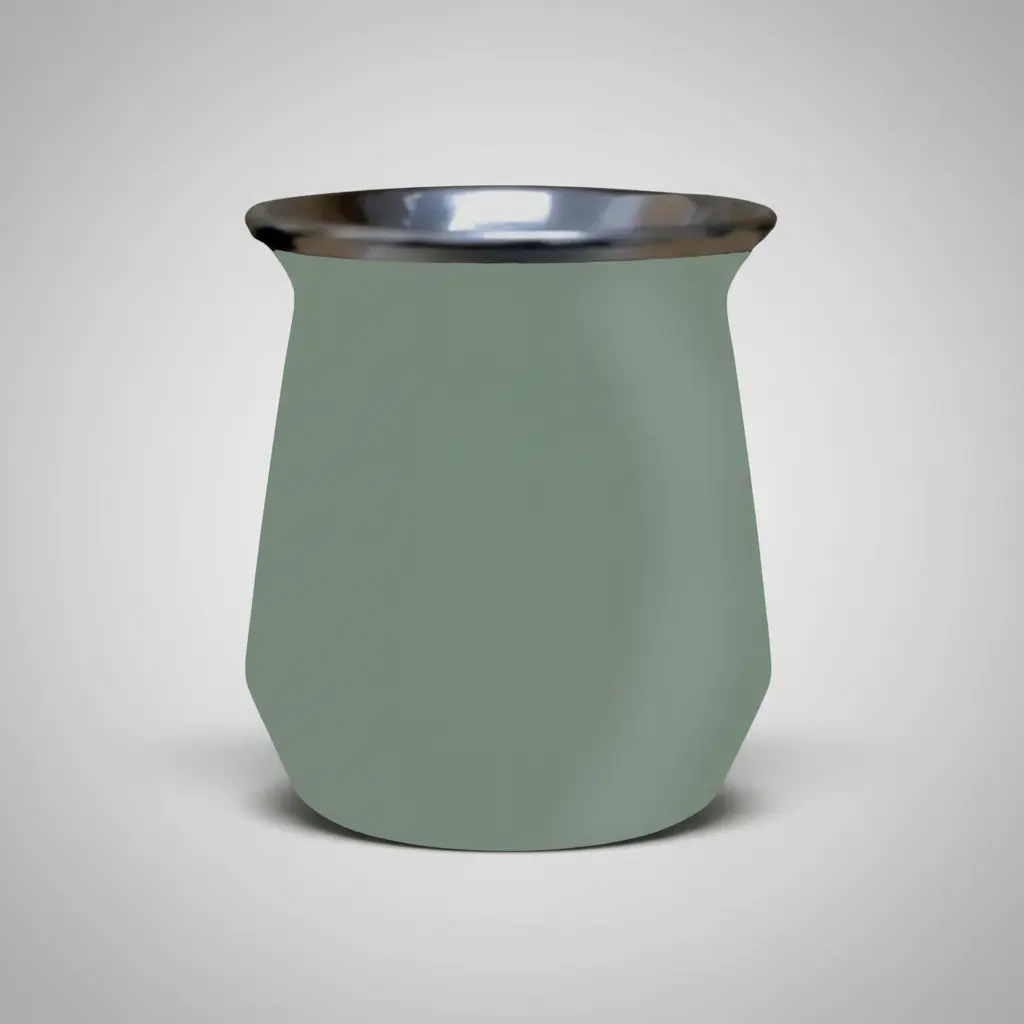 Mate Acero Inoxidable Rumbotex Lisa Verde Termico 150ml