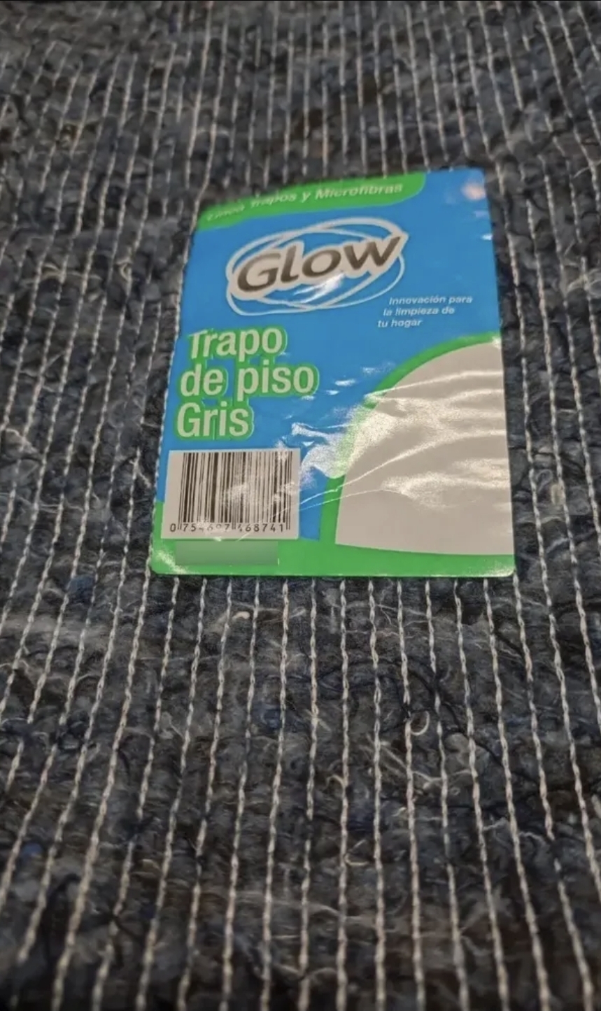 Trapo Microfibra Glow Multisuperficies Gris 48x62 cm