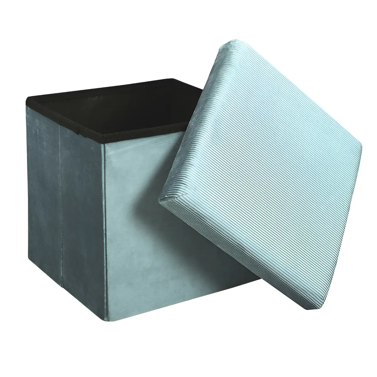 Puff Baúl Organizador Proline HD6811 Cubo Verdeagua