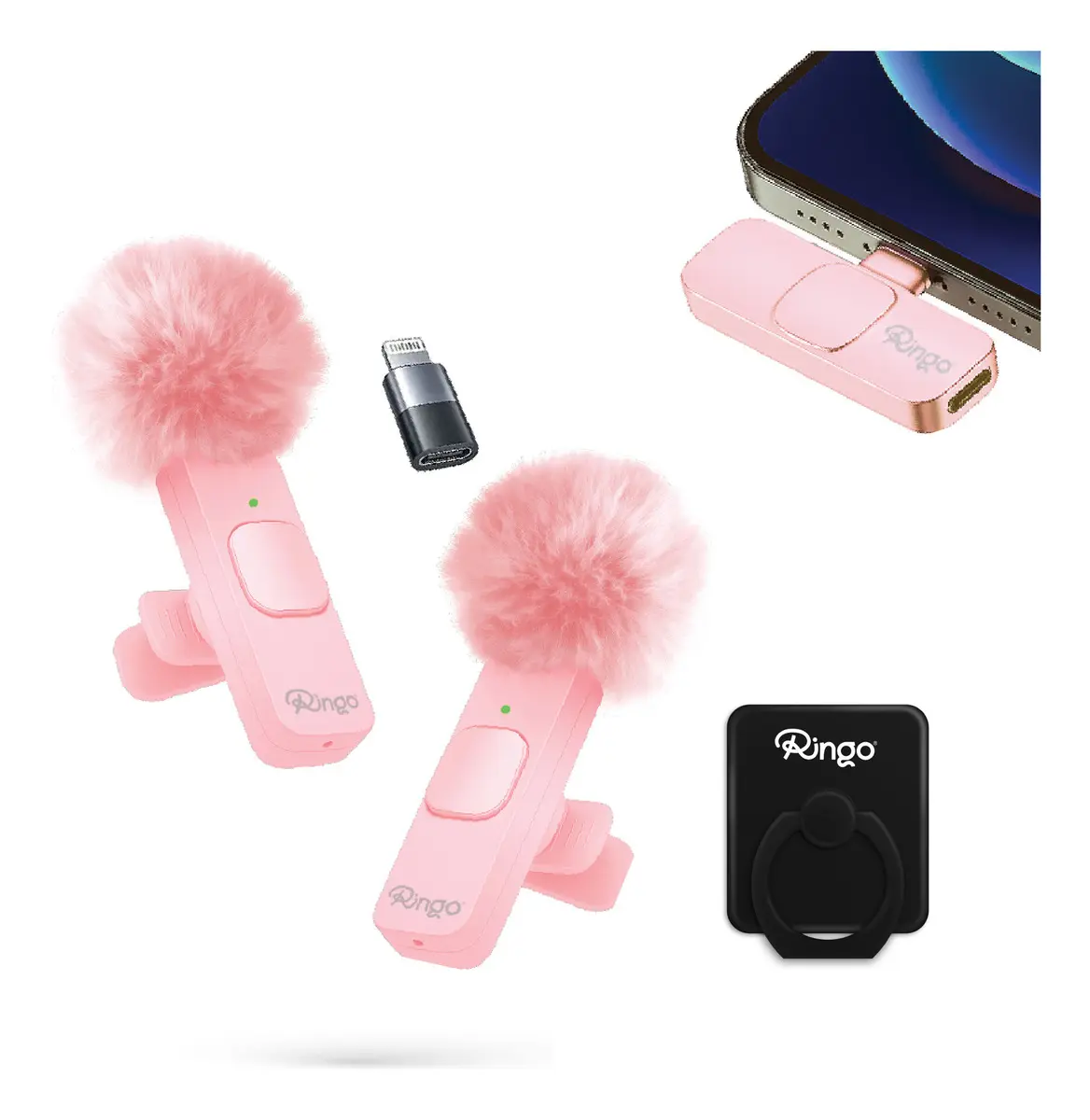 Micrófono Inalámbrico Ringo x2 Corbatero USB-C Lightning