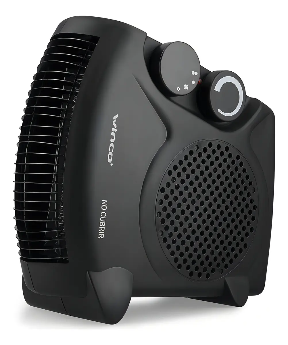 Caloventor Eléctrico Winco W116N 2000w 2 Niveles Negro