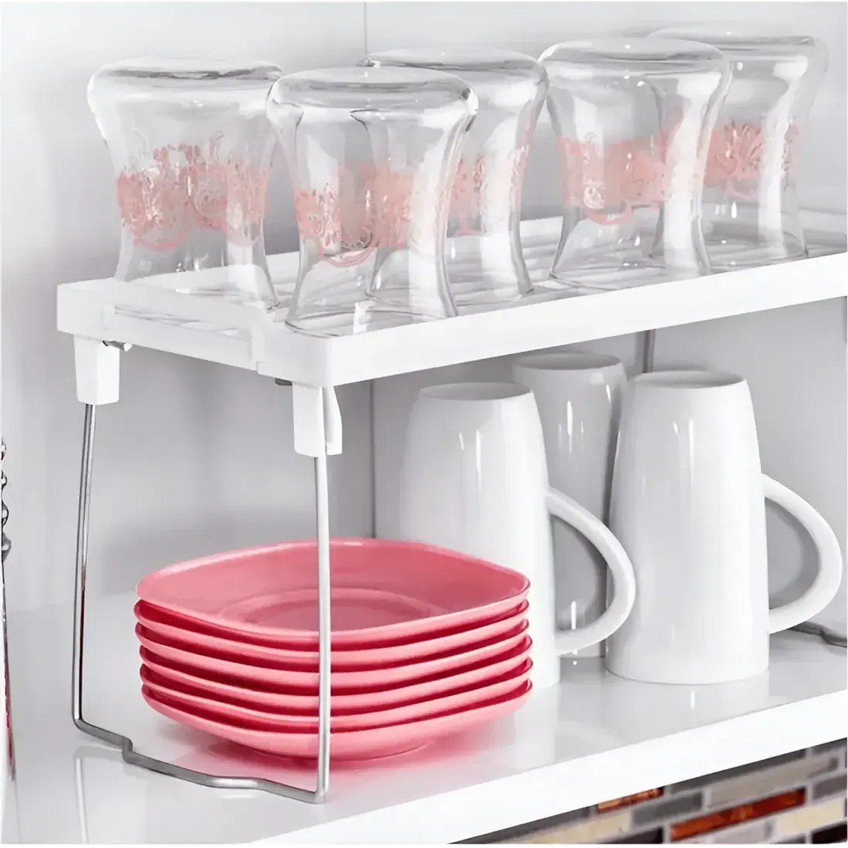 Estante Organizador Apilable Cocina Alacena Blanco Pablukas