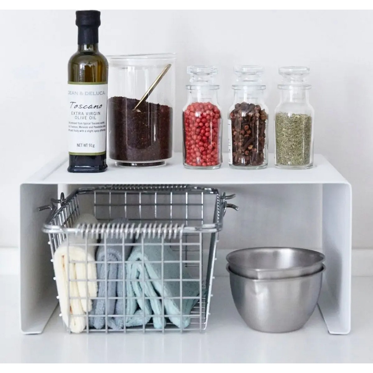 Organizador Alacena Mite More Metal Blanco 31cm 15kg