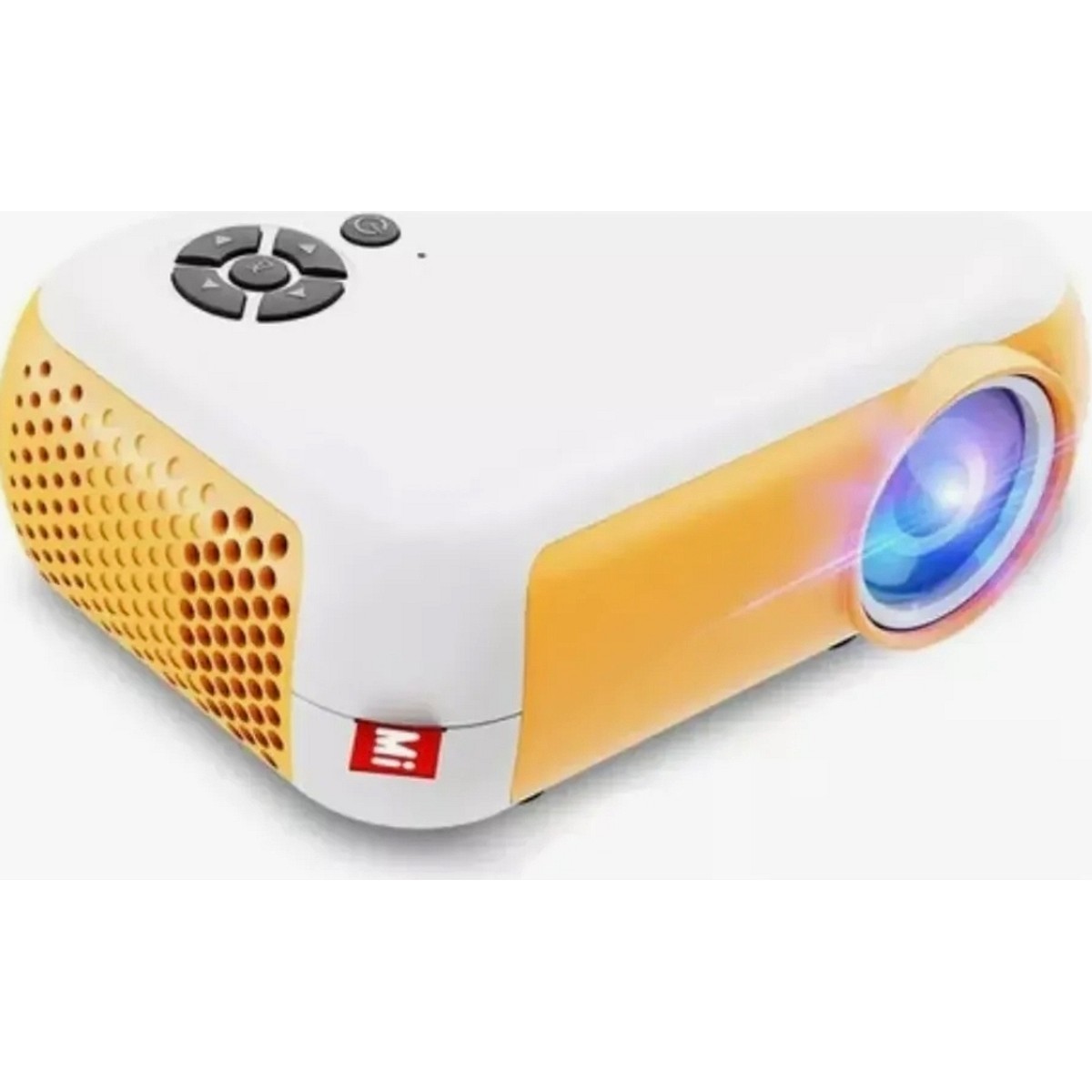 Mini Proyector Portátil A10 Naranja 1800lm Led Hdmi Usb