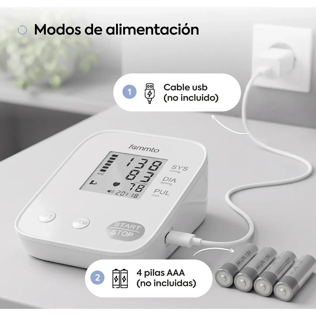 Tensiómetro Digital Brazo Femmto Automático Con App