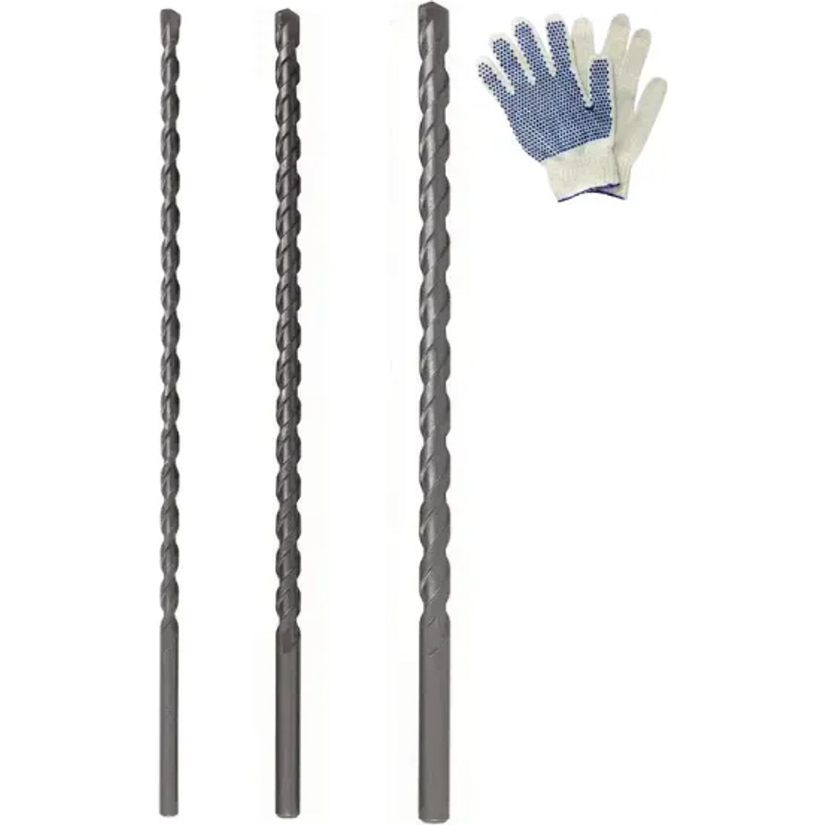 Juego Mechas Widia Largas Boxtul 8 10 12mm x 300mm + Guantes