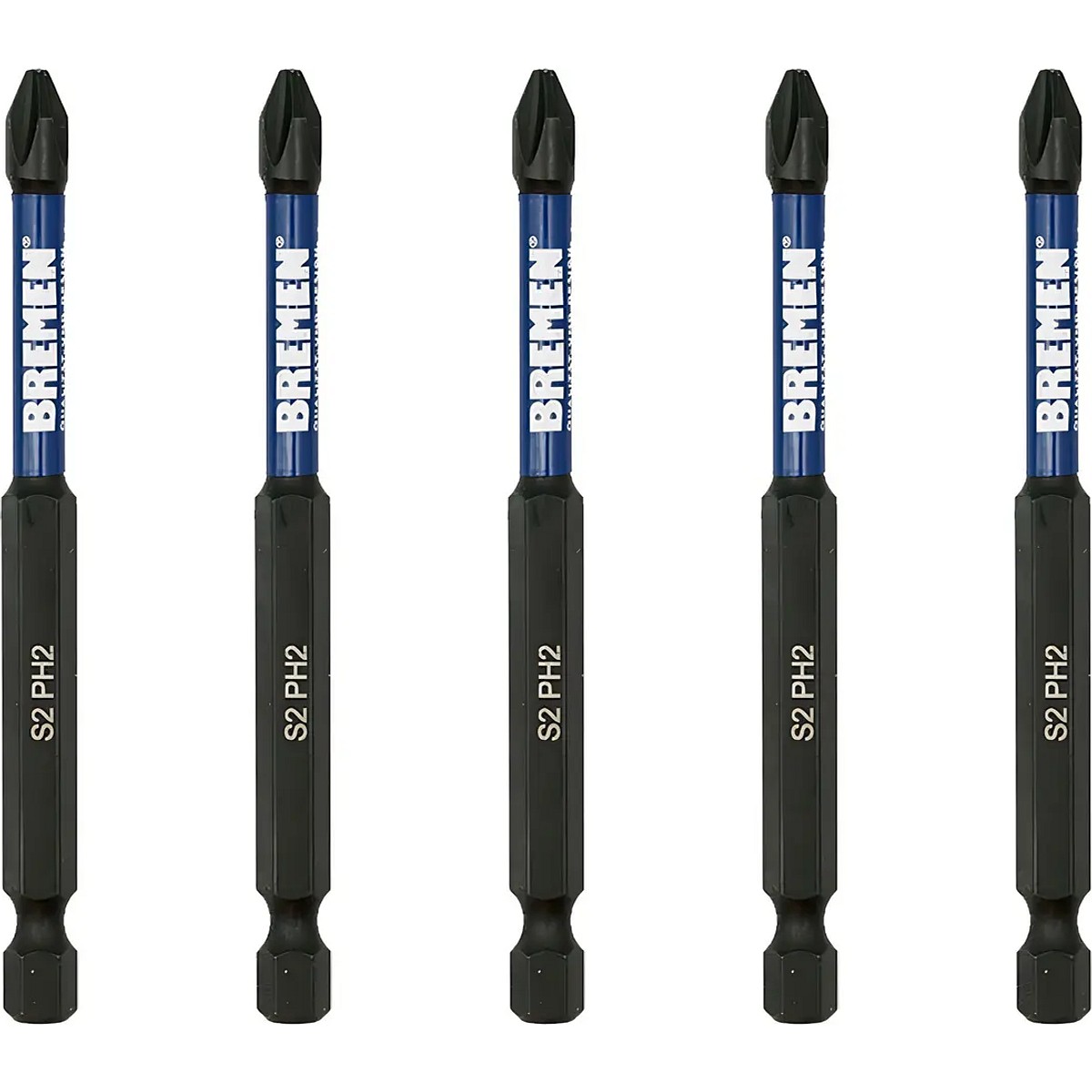 Set 5 Puntas Atornillador Impacto Bremen Ph2 90mm