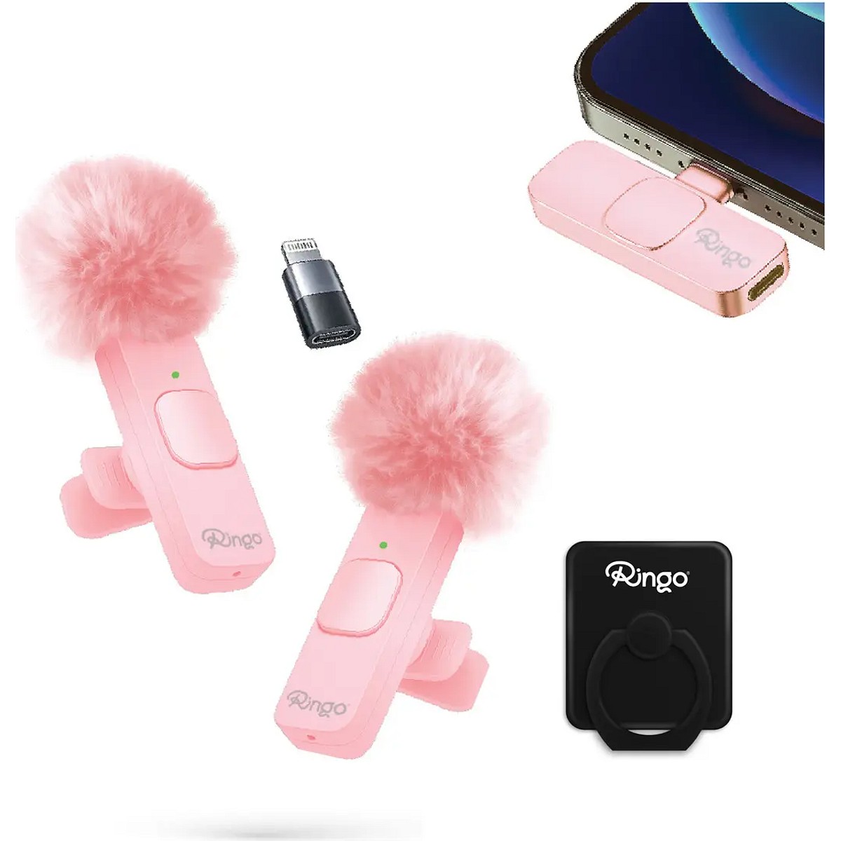 Micrófono Inalámbrico Ringo x2 Corbatero USB-C Lightning
