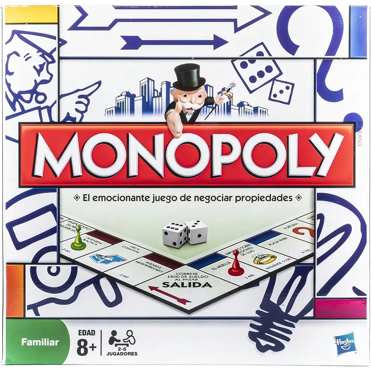 Juego De Mesa Monopoly Popular Hasbro Original En Español