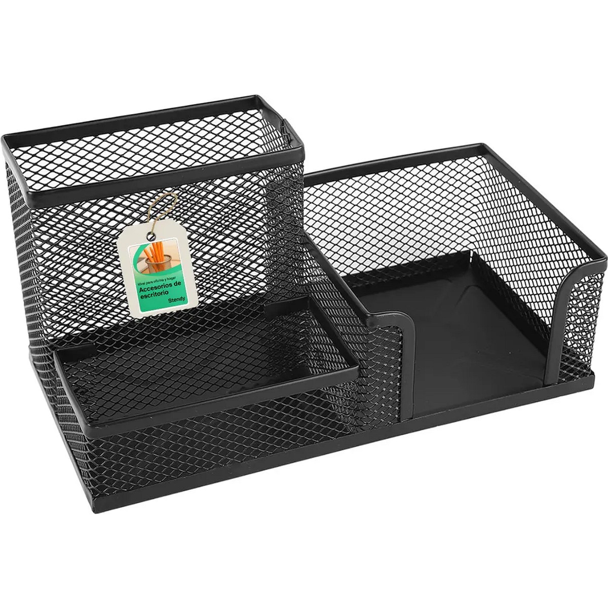 Organizador Escritorio Metal Stendy Portalápiz Portaclip