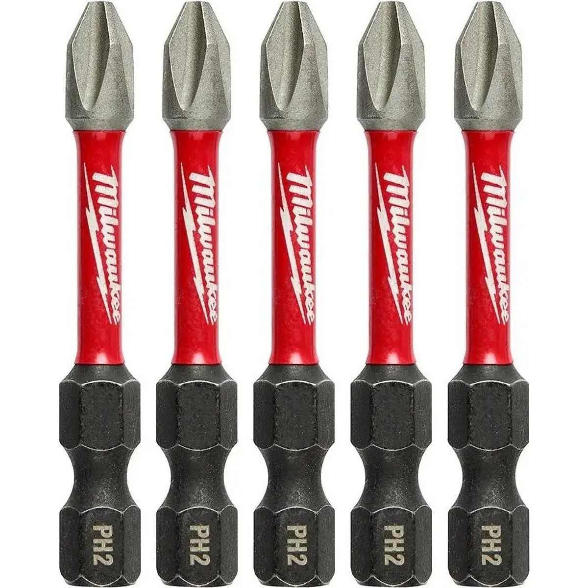Puntas Phillips PH2 Milwaukee Shockwave 2" x5 Impacto