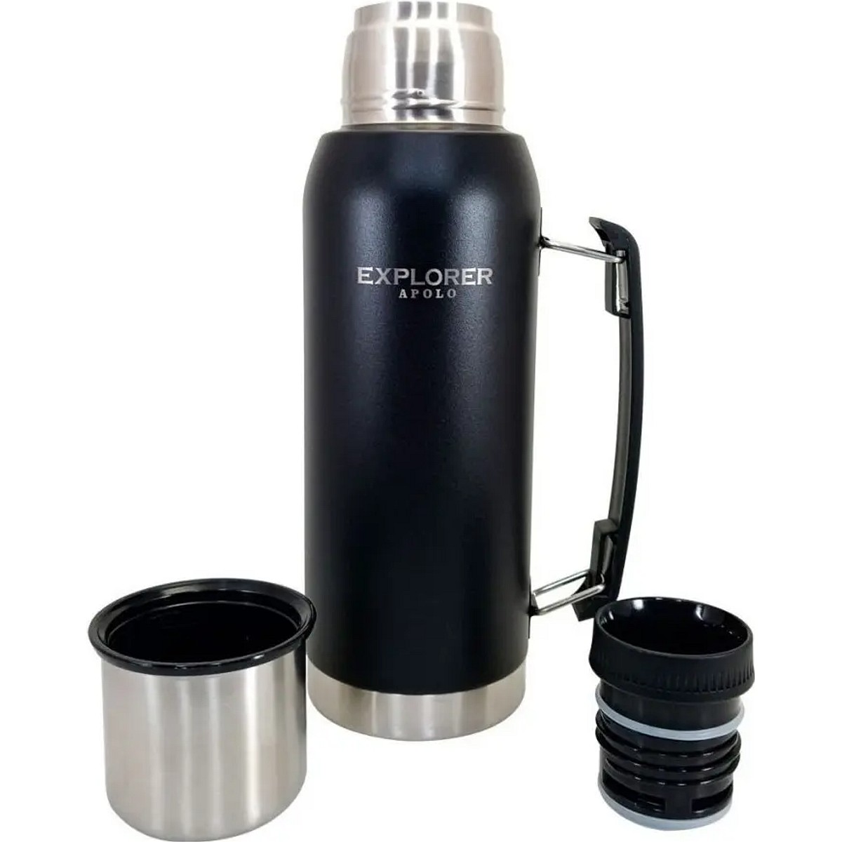 Termo Explorer T7 TE100-N 1 Litro Acero Inox Negro