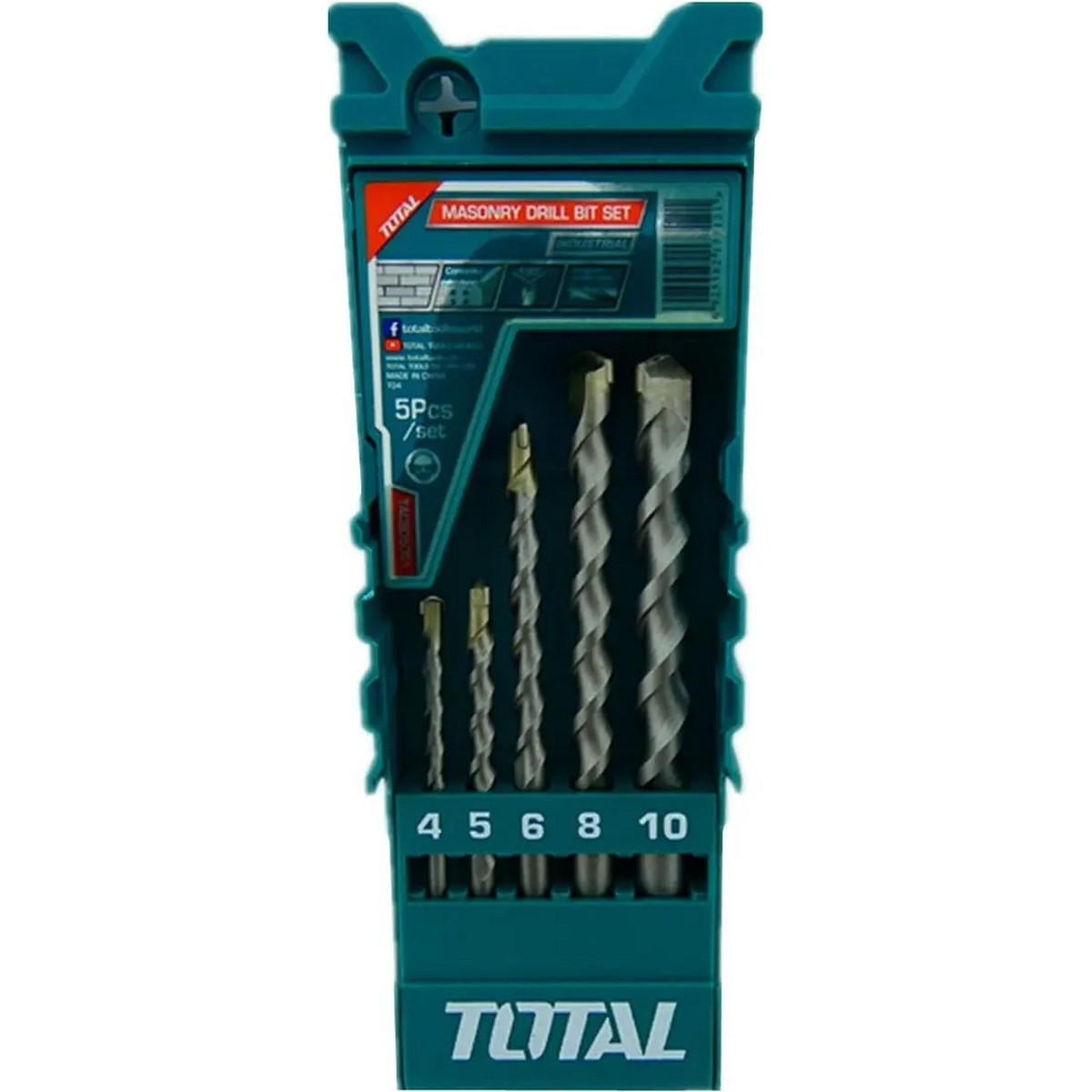 Set 5 Mechas Widia Total TACSD5051 Concreto 4 A 10mm