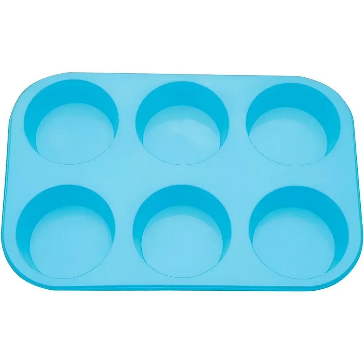 Molde Silicona Mini Cupcakes Muffins 6 Cavidades Antiadher