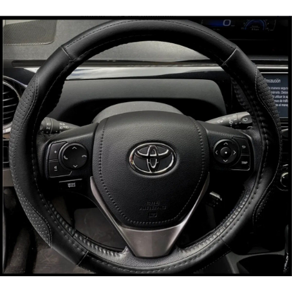 Funda Cubre Volante Auto Cuerina Antideslizante 37-39cm