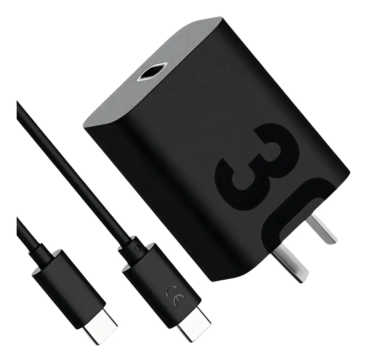 Cargador Rápido Pro21 30w Tipo C + Cable Usb-c Negro