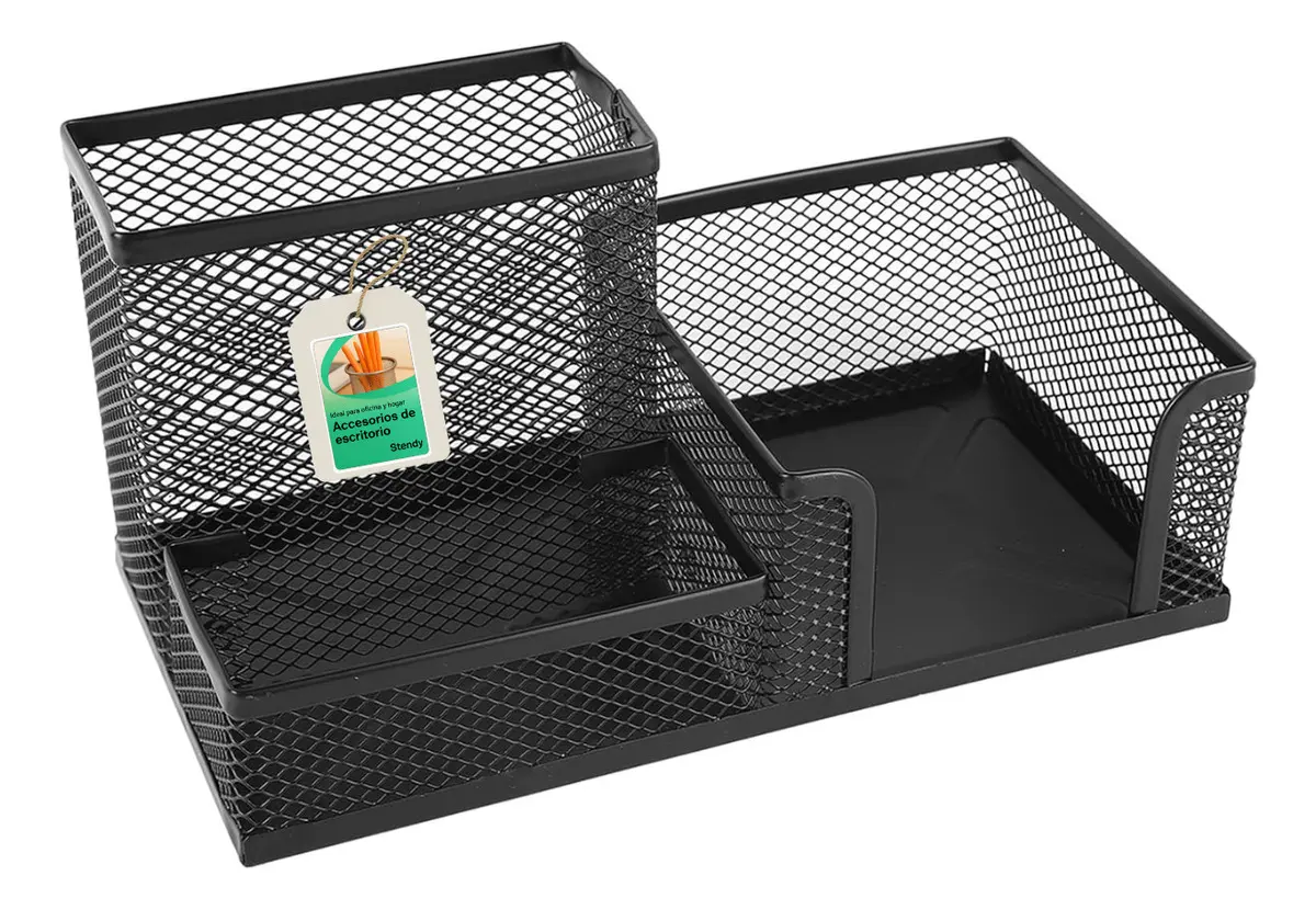 Organizador Escritorio Metal Stendy Portalápiz Portaclip
