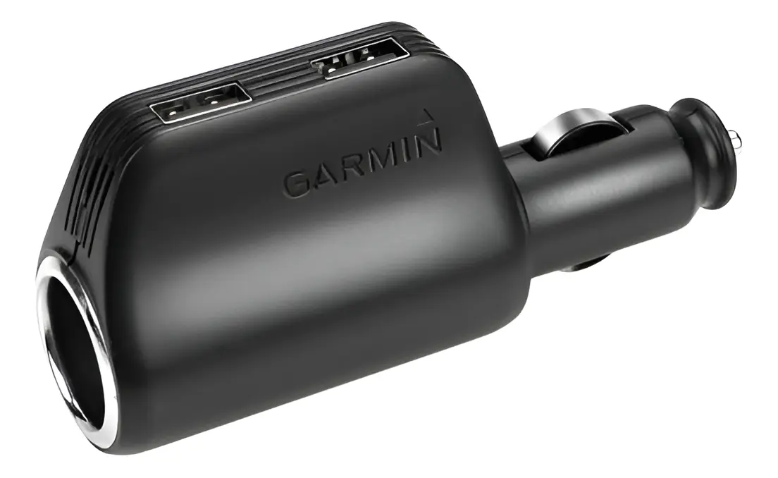 Cargador Rapido Multiple Garmin 2 USB Salida 12v Auto