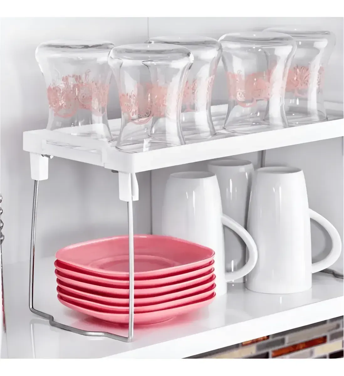 Estante Organizador Apilable Cocina Alacena Blanco Pablukas